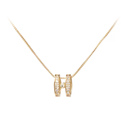 「小幸运」系列字母轻奢小众高级感锁骨链女新款